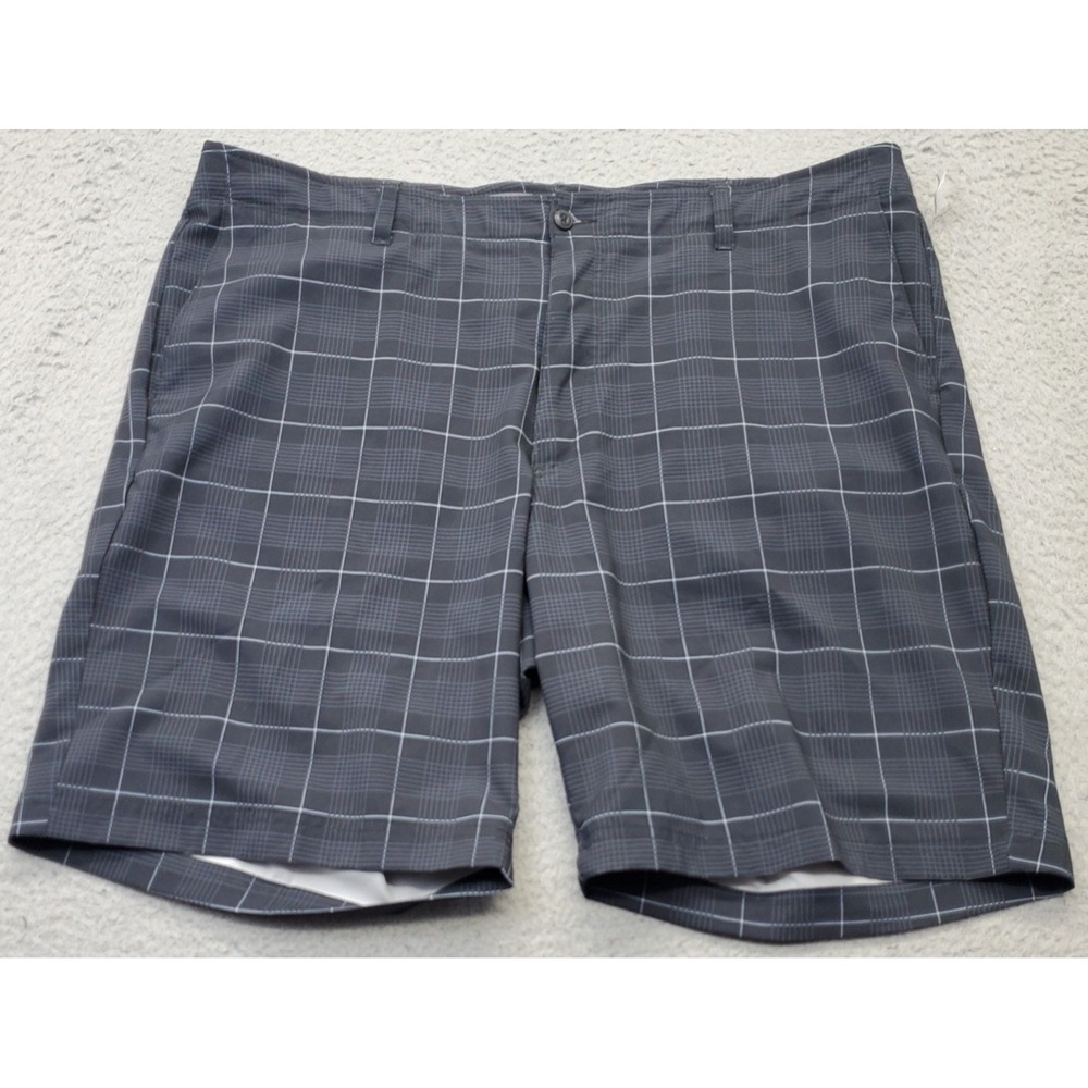 Grand Slam MotionFlow 360 Golf Chino Shorts Mens 40 Multicolor Plaid Performance